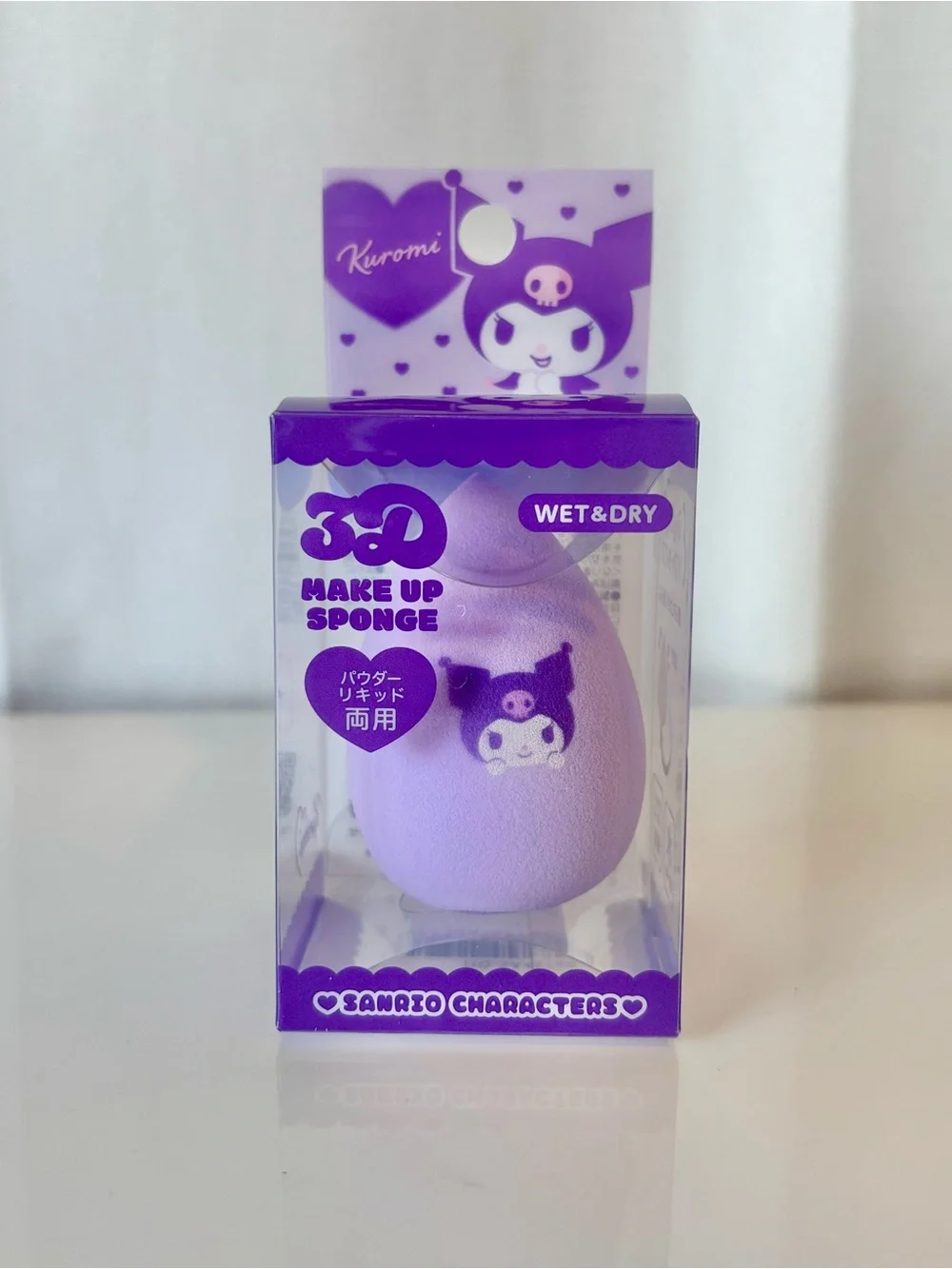 Kuromi Wet and Dry Make-Up Sponge Beauty Blender NWT Japan Exclusive
